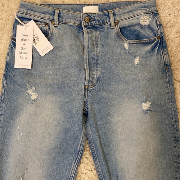 NWT Boyish by Her Tommy Stretch High Rise Straight Jeans Sliding Doors 31 - Picture 6 of 16